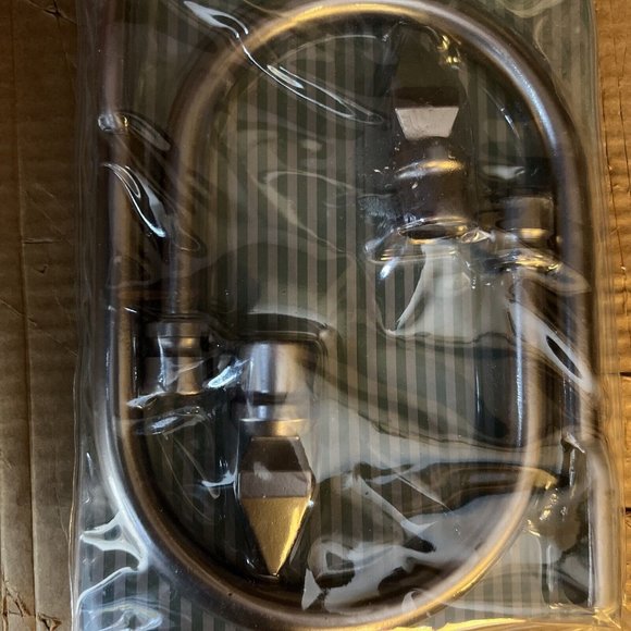 Christopher Lowell's Curtain Hold Back Satin Nickel Large Swag Holder Topiary - Picture 6 of 7